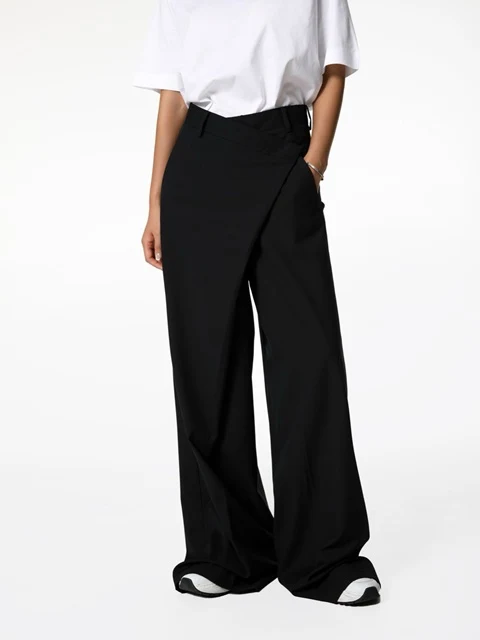 Asymmetry Pintuck Wide Maxi Trouser Asymmetry Pintuck Wide Maxi Trouser
