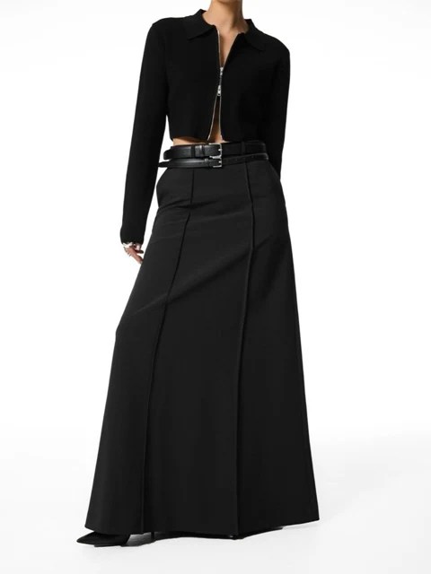 Pintuck Detail Maxi Flare Skirt Pintuck Detail Maxi Flare Skirt
