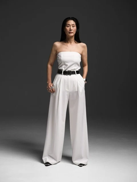 Tailoered One Pintuck Wide Slacks Tailoered One Pintuck Wide Slacks