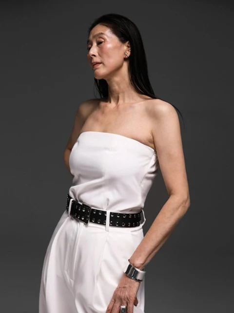 Tailoered Off Shoulder Flare Top Blouse Tailoered Off Shoulder Flare Top Blouse