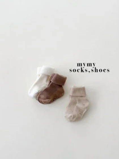 Baby Milk Knee Socks Set (Beige Combo) Baby Milk Knee Socks Set (Beige Combo)