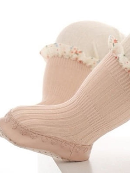 Frill Flower Socks Shoes