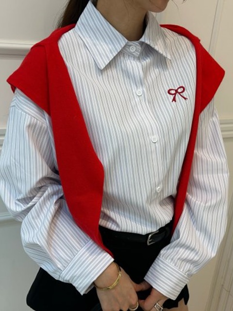 Ribbon Stripe Shirt