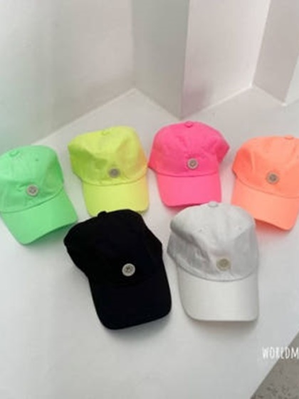 Neon Button Ball Cap 2 Neon Button Ball Cap 2