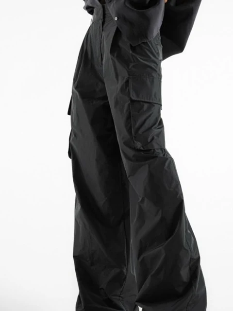 Nylon Cargo Wide Slacks Nylon Cargo Wide Slacks