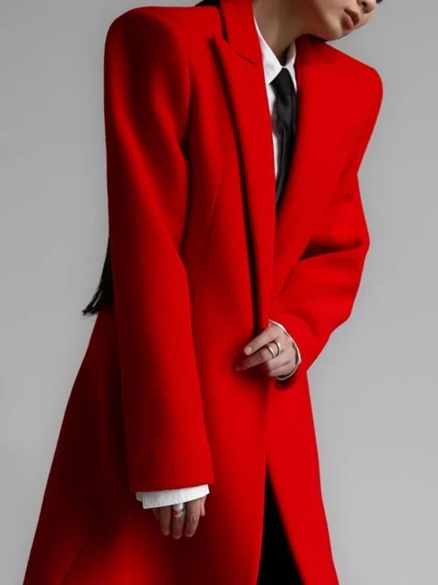 Virgin Wool Peak Lapel Tailored Maxi Coat Virgin Wool Peak Lapel Tailored Maxi Coat