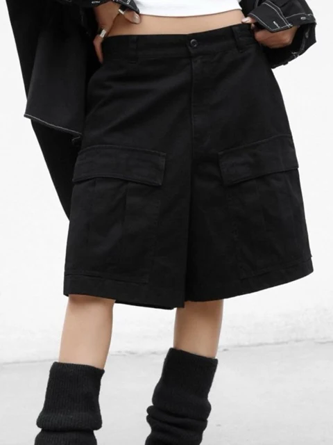 Washed Cotton Cargo Bermuda Shorts Washed Cotton Cargo Bermuda Shorts