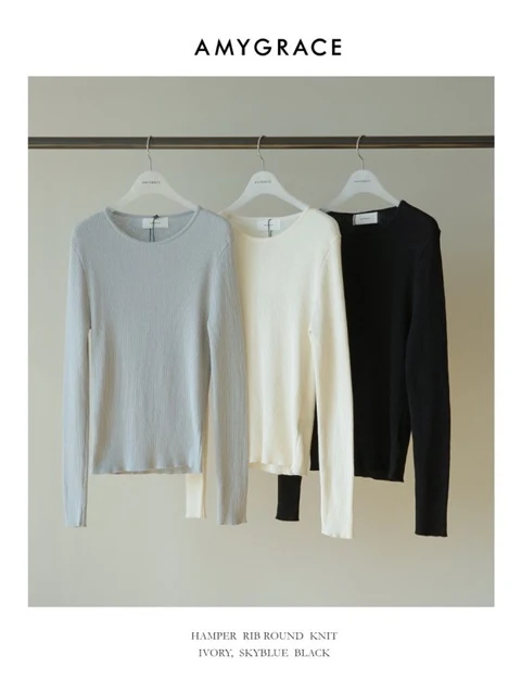 Haper Lip Round Knit Pullover
