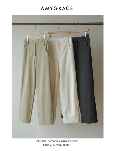 Center Cotton Banding Pants