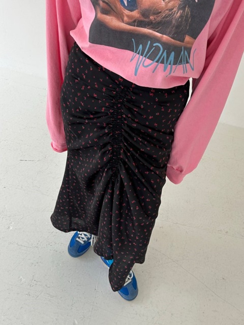 Rose Satin Skirt