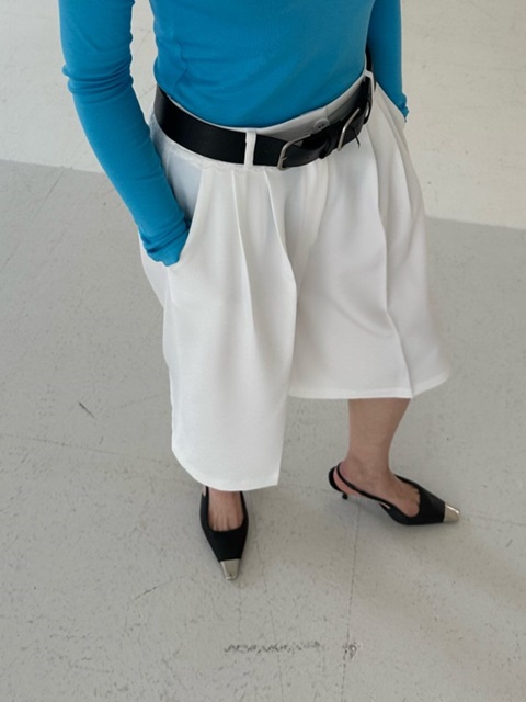 Lace Bermuda Pants