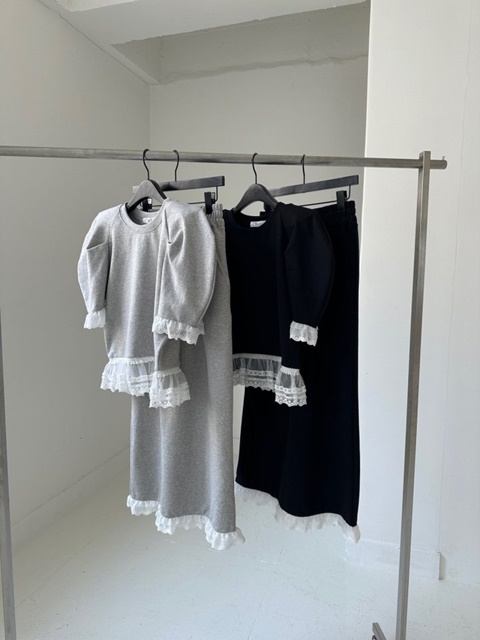 Lumy Lace Top Skirt Set Lumy Lace Top Skirt Set
