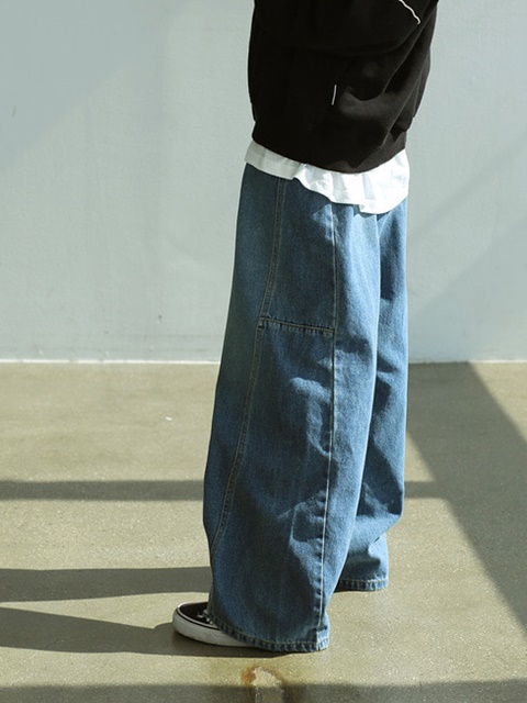 2502 Cut Denim Pants 2-3