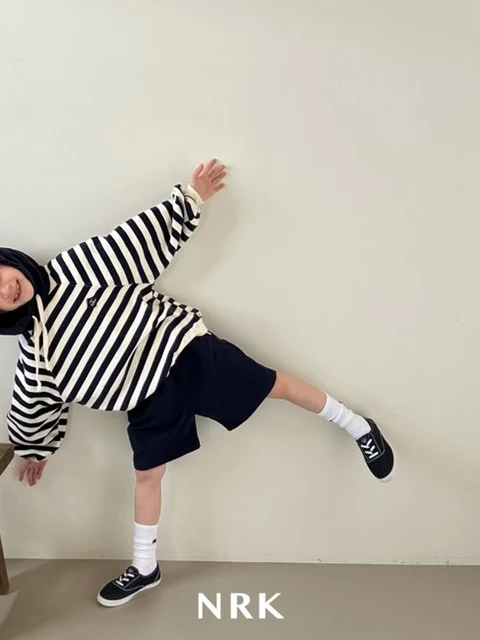 Stripe Hood Top Bottom Set Stripe Hood Top Bottom Set