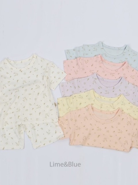 Butter Floral Top Bottom Set Butter Floral Top Bottom Set