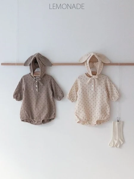 Dot Bonnet Suit