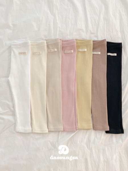 Label Ribbed Leggings Label Ribbed Leggings