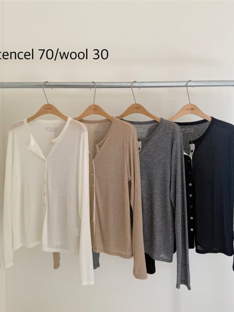 Ribbed Tencel Cardigan Ribbed Tencel Cardigan