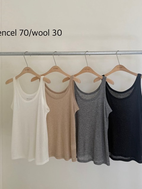 Ribbed Tencel Sleeveless Tee Ribbed Tencel Sleeveless Tee