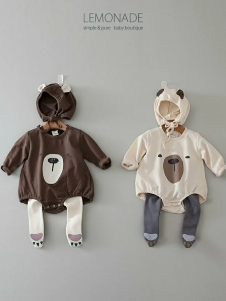 Bear Suit Bonnet Suit