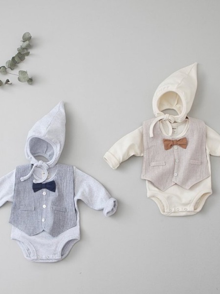Luan Tuxedo Bonnet Suit Bib Set Luan Tuxedo Bonnet Suit Bib Set