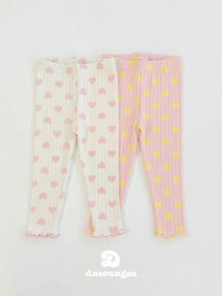 Heart Ribbed Leggings Heart Ribbed Leggings