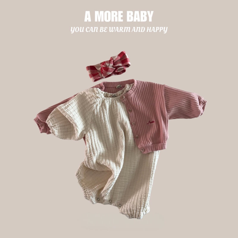 A More - Korean Baby Fashion - #babyfashion - Bebe Pasta Cardigan - 2