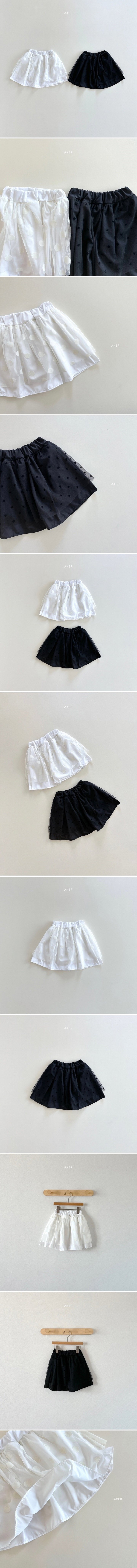 Aker - Korean Children Fashion - #childofig - Dot Sha Skirt