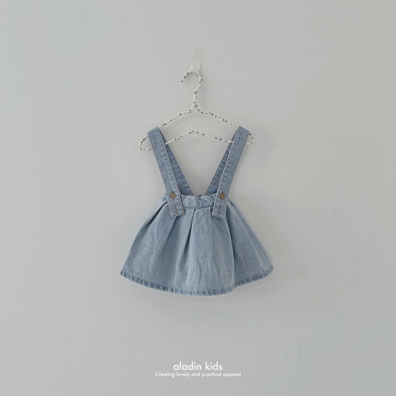Aladin - Korean Children Fashion - #Kfashion4kids - Suspender Pintuck Skirt