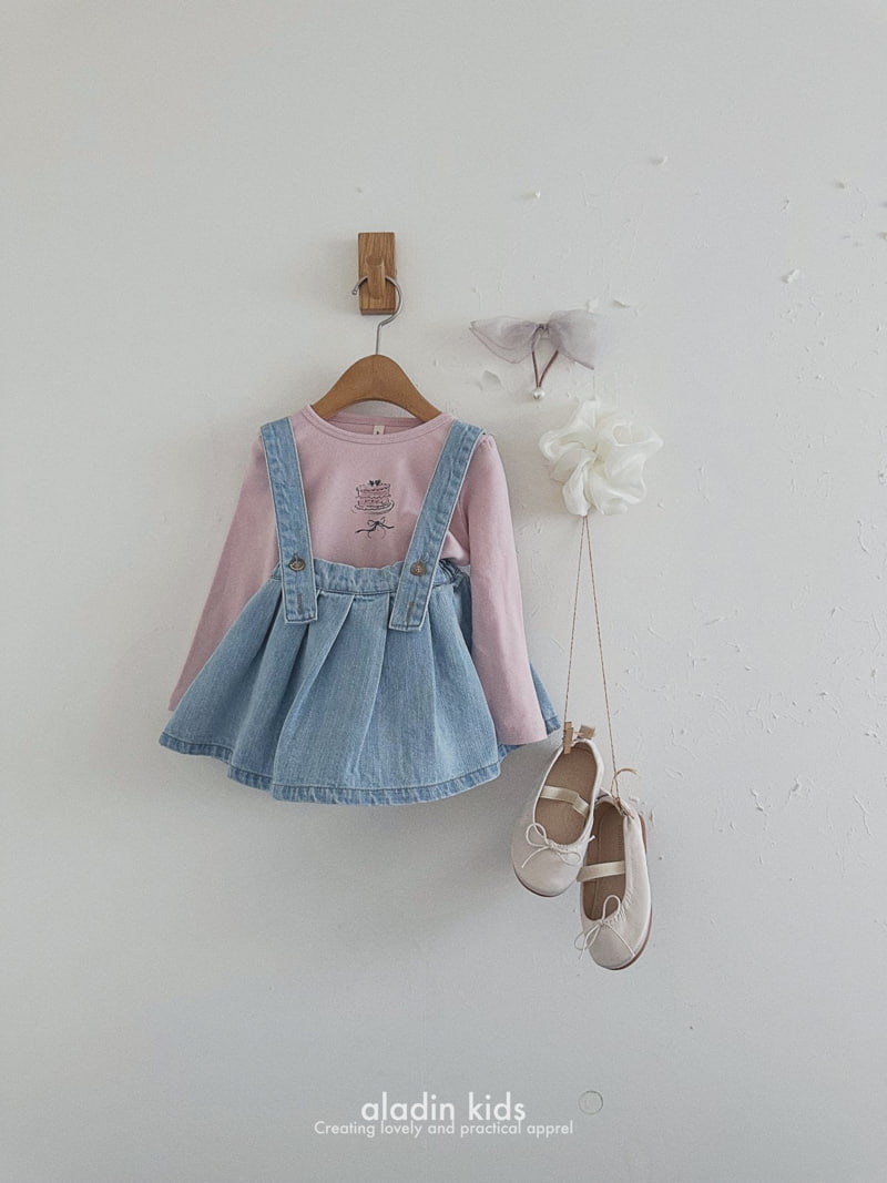 Aladin - Korean Children Fashion - #childofig - Suspender Pintuck Skirt - 6