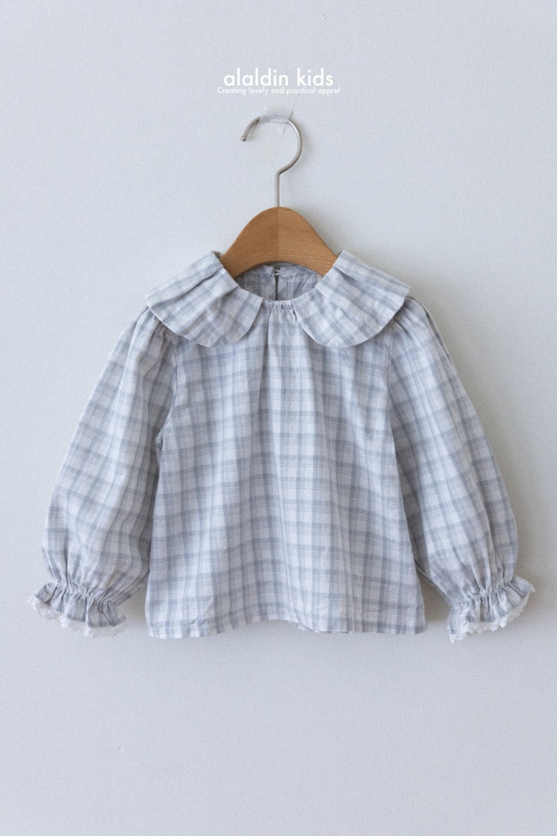 Aladin - Korean Children Fashion - #prettylittlegirls - Ringo Check Blouse - 4