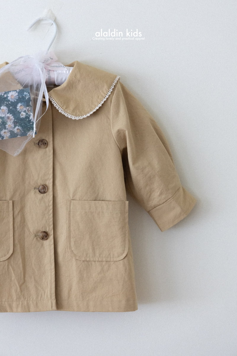 Aladin - Korean Children Fashion - #childofig - Collar Trench Coat - 4