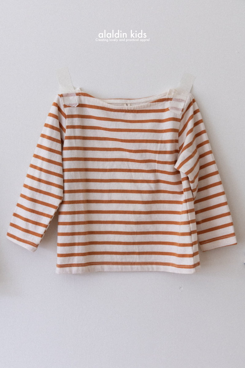Aladin - Korean Children Fashion - #childrensboutique - Boatneck Stripe Tee - 5
