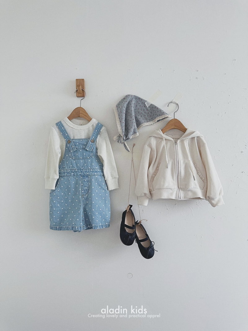 Aladin - Korean Children Fashion - #childrensboutique - Heart Half Overalls - 12