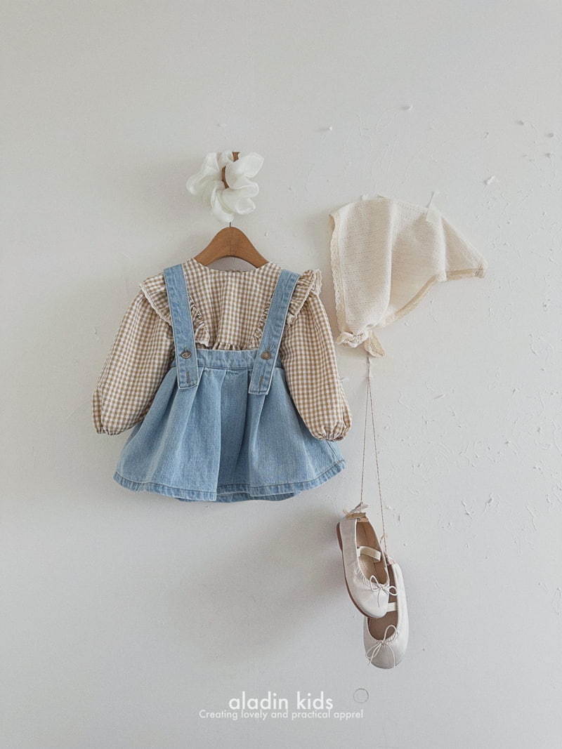 Aladin - Korean Children Fashion - #designkidswear - Suspender Pintuck Skirt - 9