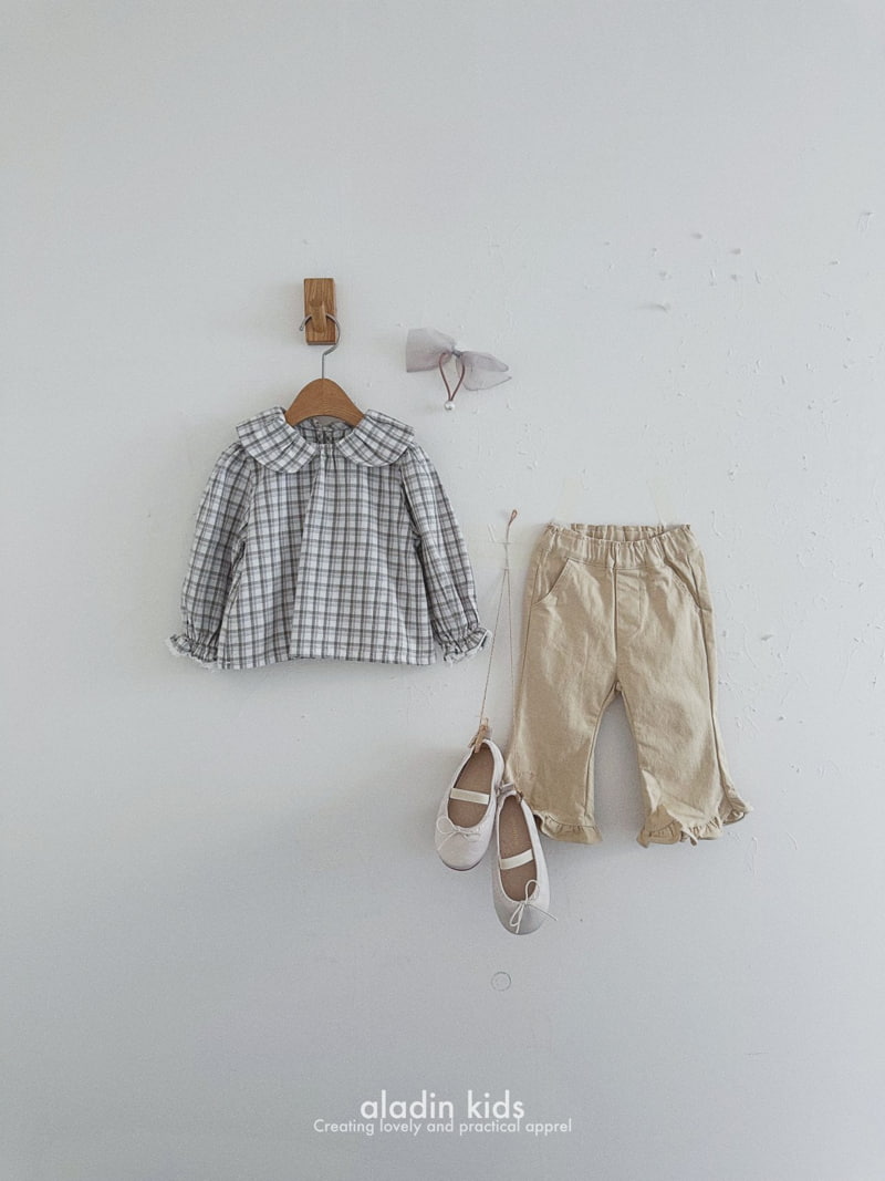 Aladin - Korean Children Fashion - #discoveringself - Ringo Check Blouse - 8