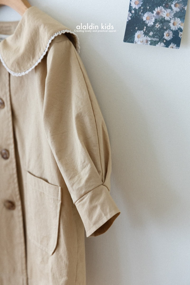 Aladin - Korean Children Fashion - #discoveringself - Collar Trench Coat - 6