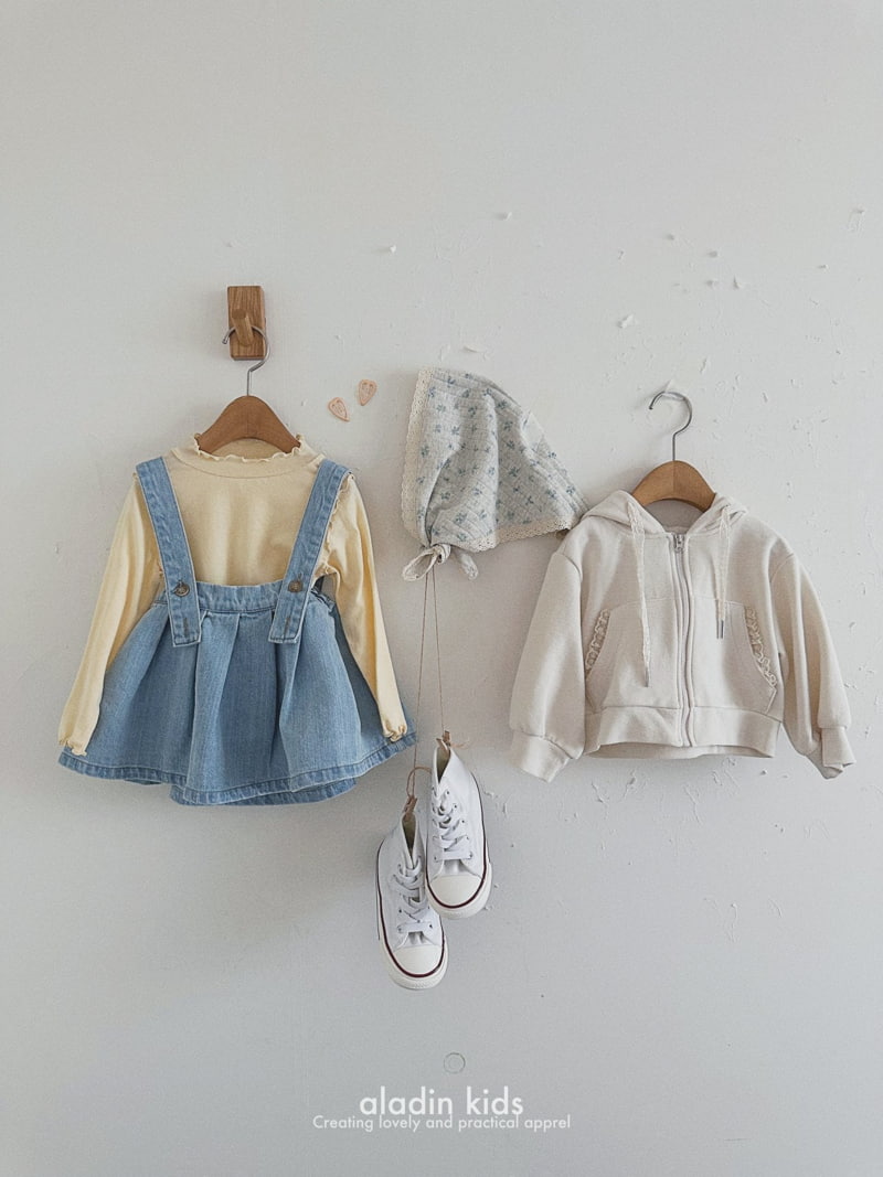 Aladin - Korean Children Fashion - #fashionkids - Suspender Pintuck Skirt - 11