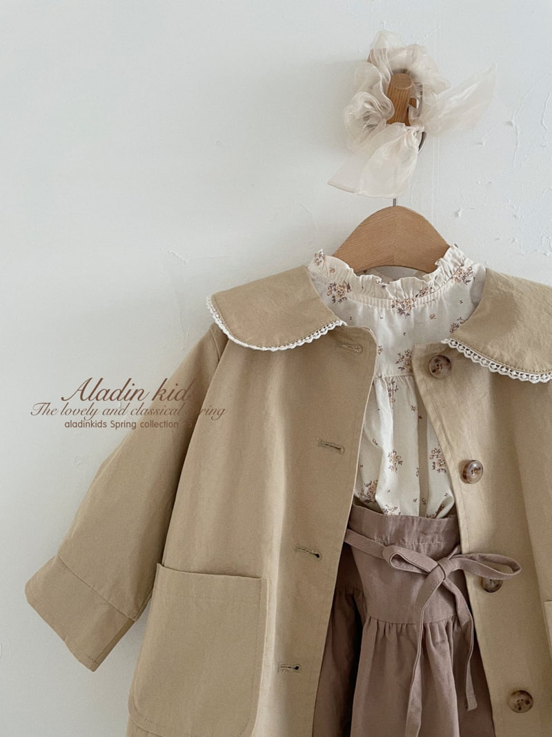 Aladin - Korean Children Fashion - #fashionkids - Collar Trench Coat - 7