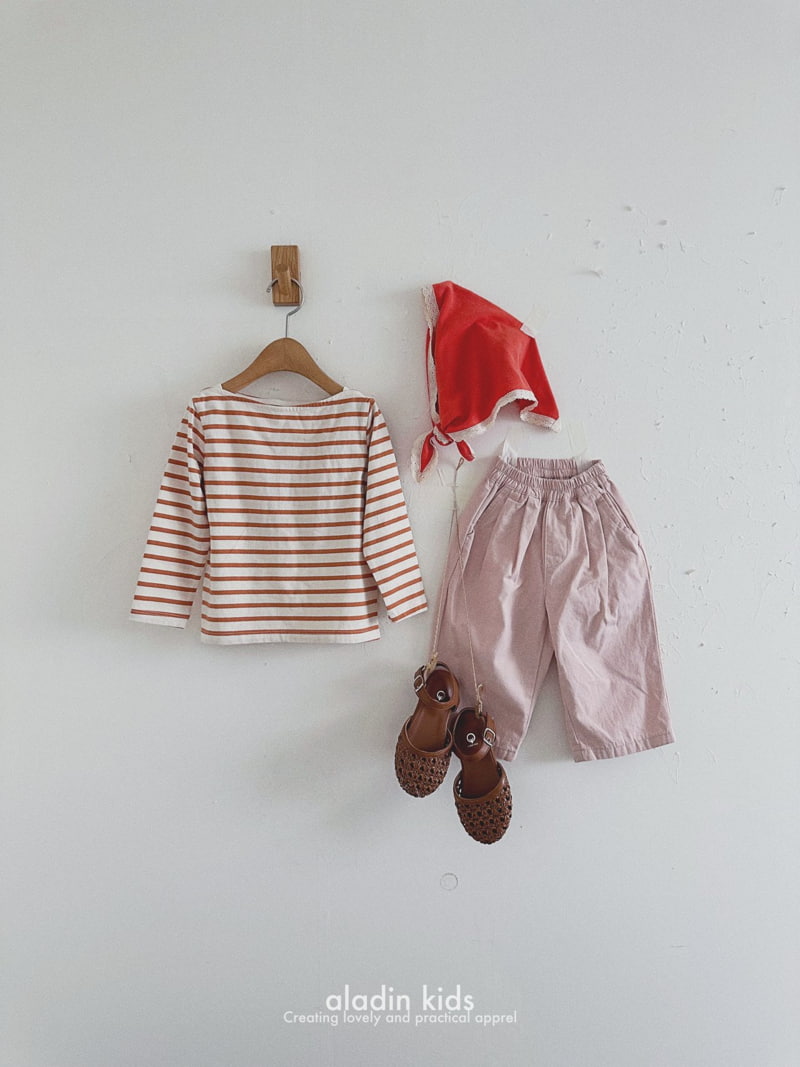 Aladin - Korean Children Fashion - #fashionkids - Boatneck Stripe Tee - 8