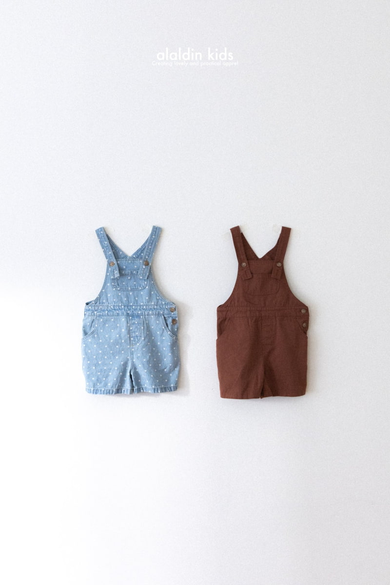 Aladin - Korean Children Fashion - #fashionkids - Heart Half Overalls