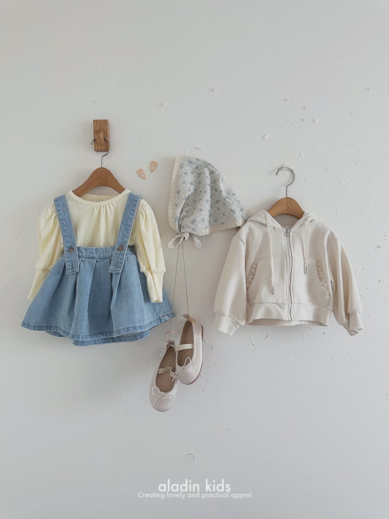 Aladin - Korean Children Fashion - #kidsshorts - Suspender Pintuck Skirt - 12
