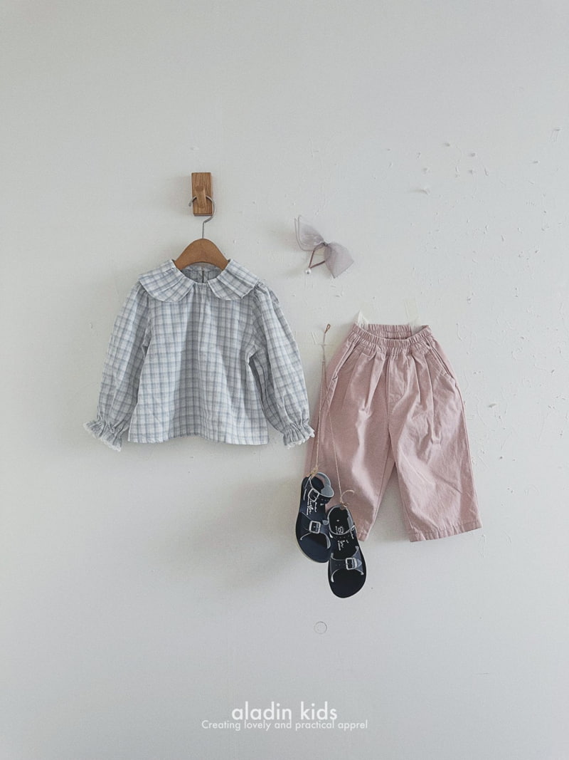 Aladin - Korean Children Fashion - #kidsstore - Ringo Check Blouse - 11