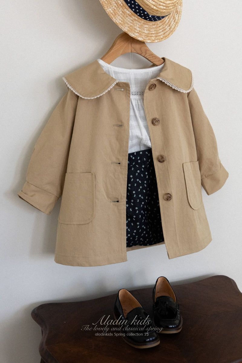Aladin - Korean Children Fashion - #kidsstore - Collar Trench Coat - 9