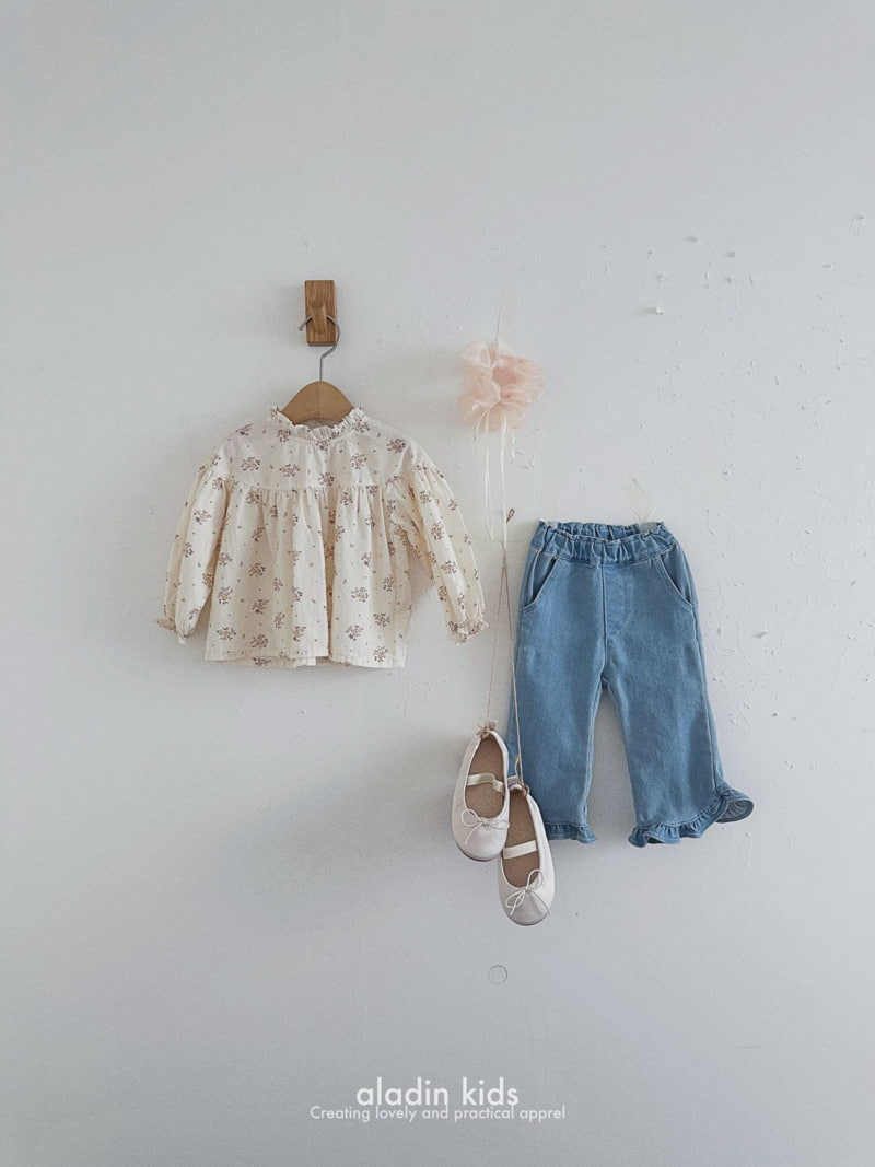 Aladin - Korean Children Fashion - #kidsstore - Flower York Blouse - 12