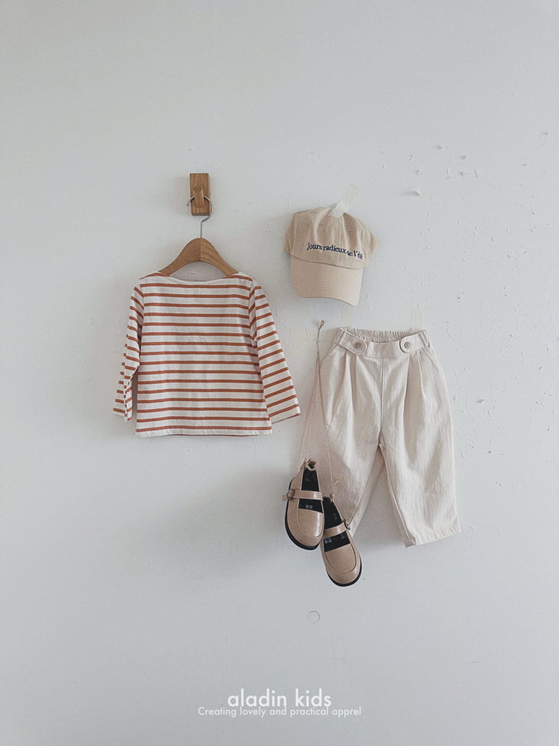 Aladin - Korean Children Fashion - #kidzfashiontrend - Boatneck Stripe Tee - 11