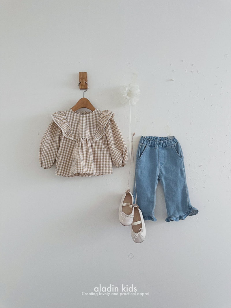 Aladin - Korean Children Fashion - #kidzfashiontrend - Spring Frill Bootscut Pants - 10