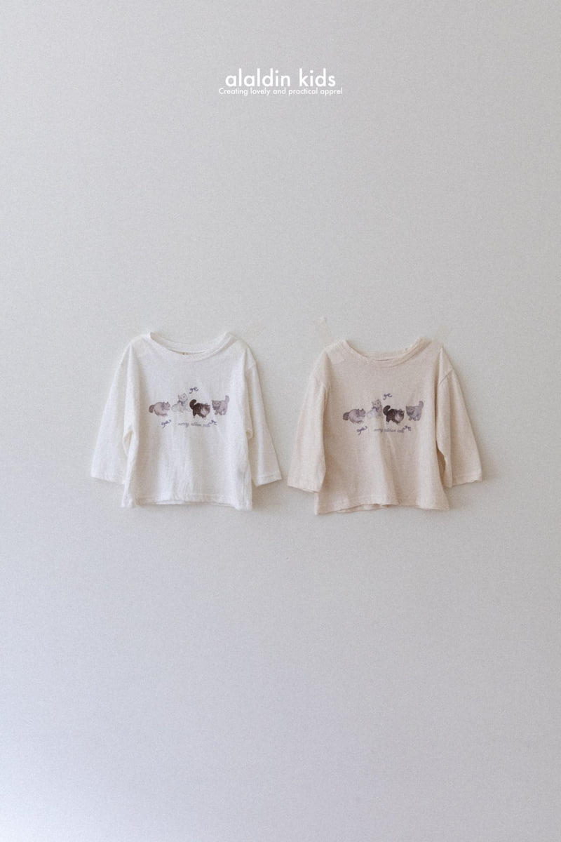 Aladin - Korean Children Fashion - #littlefashionista - Cat Tee