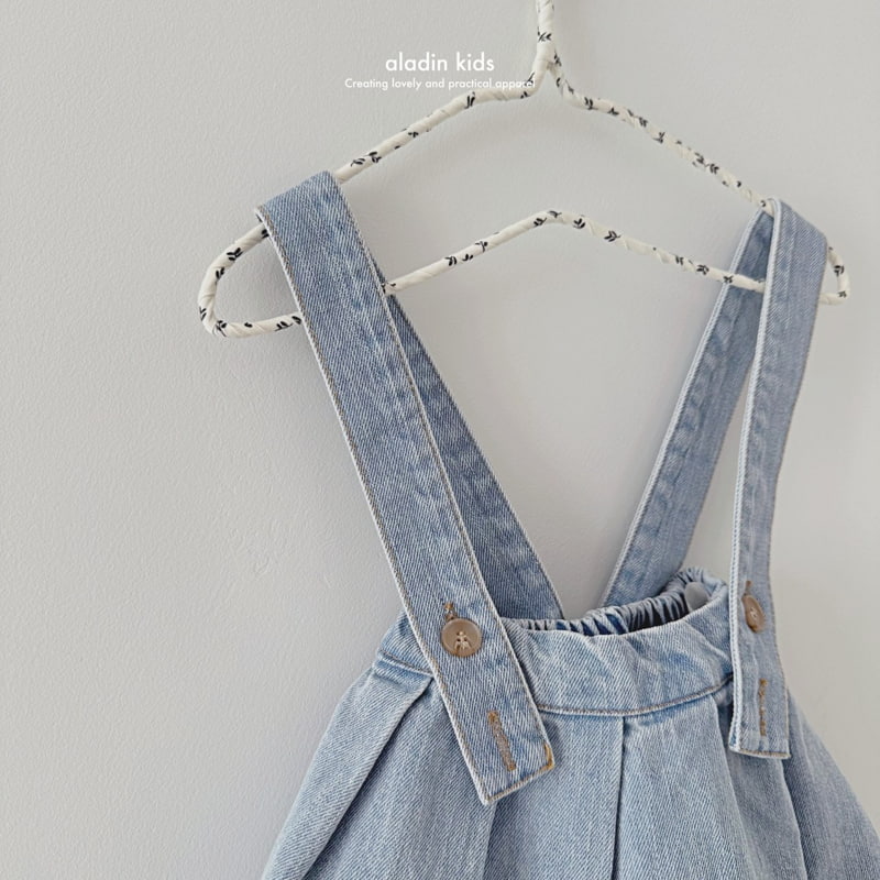 Aladin - Korean Children Fashion - #magicofchildhood - Suspender Pintuck Skirt - 3