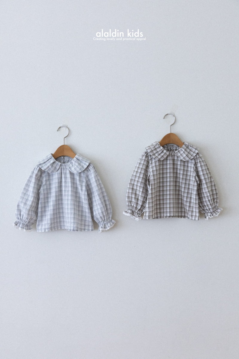 Aladin - Korean Children Fashion - #magicofchildhood - Ringo Check Blouse